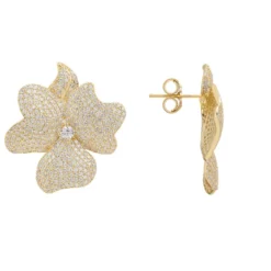 Latelita Flower Large Stud Earrings Gold 6 Latelita Flower Large Stud Earrings Gold -Cheap Gemiracle Store flower large stud earrings gold 657432