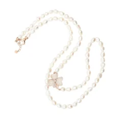 Latelita Flower Pearl Gemstone Long Necklace White Cz Rosegold 8 Latelita Flower Pearl Gemstone Long Necklace White Cz Rosegold -Cheap Gemiracle Store flower pearl gemstone long necklace white cz rosegold 750033