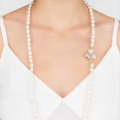 Latelita Flower Pearl Gemstone Long Necklace White Cz Rosegold 7 Latelita Flower Pearl Gemstone Long Necklace White Cz Rosegold -Cheap Gemiracle Store flower pearl gemstone long necklace white cz rosegold 902818
