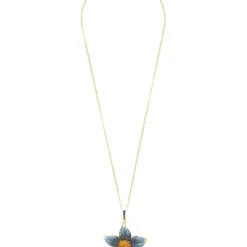 Latelita Forget Me Not Flower Necklace Gold -Cheap Gemiracle Store forget me not flower necklace gold 952907