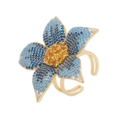 Latelita Forget Me Not Flower Ring Gold