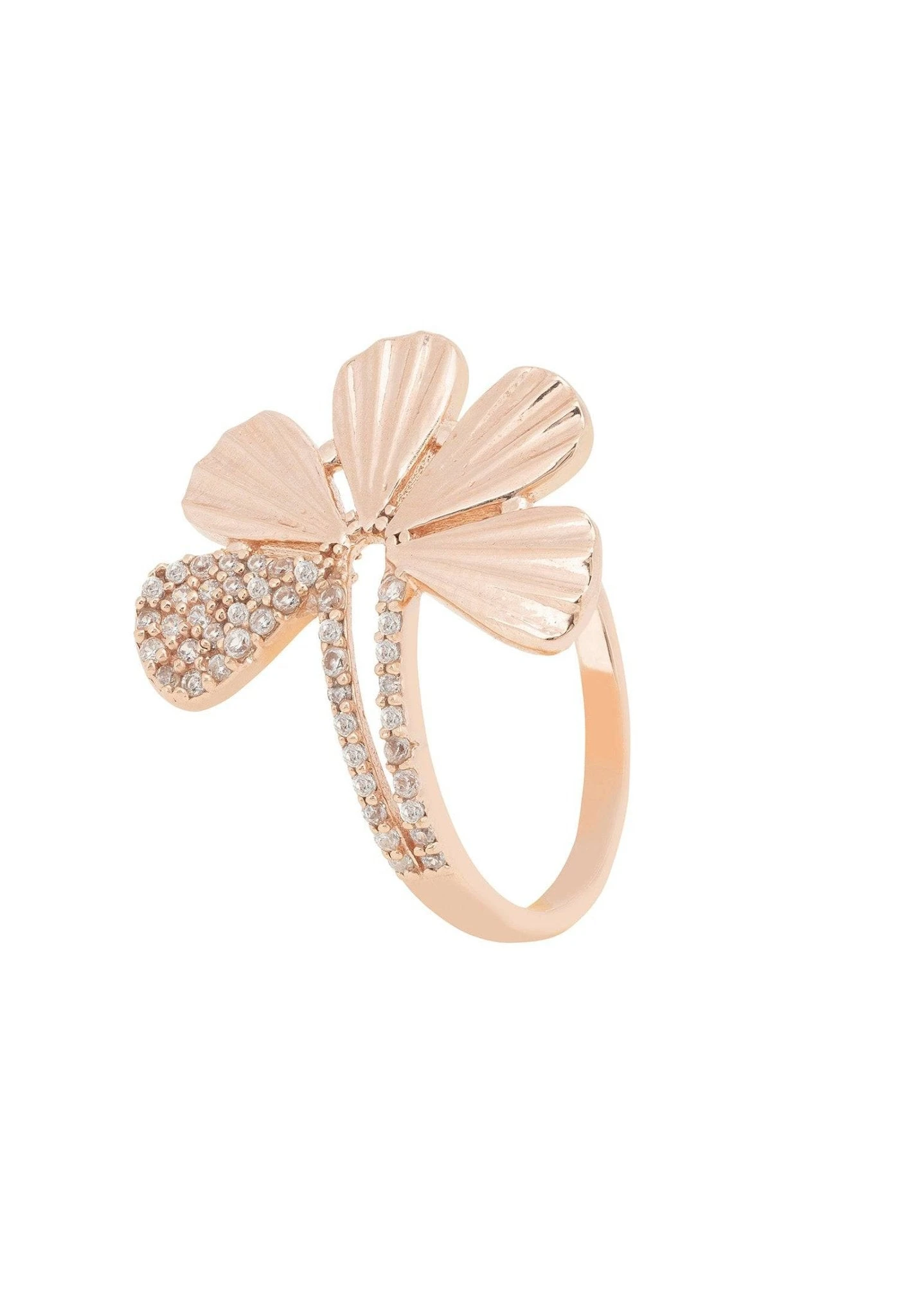 Latelita Ginkgo Leaf Ring Rosegold 1 Latelita Ginkgo Leaf Ring Rosegold