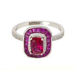 Latelita Great Gatsby Cocktail Ring Ruby Silver -Cheap Gemiracle Store great gatsby cocktail ring ruby silver 487816