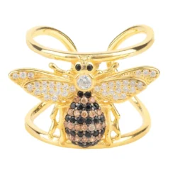 Latelita Honey Bee Cocktail Ring Adjustable Gold