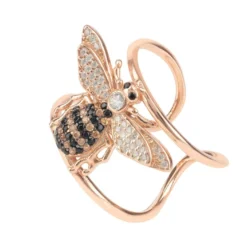 Latelita Honey Bee Cocktail Ring Adjustable Rosegold -Cheap Gemiracle Store honey bee cocktail ring adjustable rosegold 542374