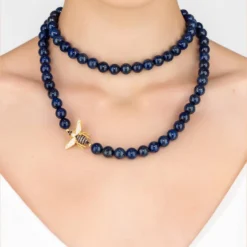 Latelita Honey Bee Lapis Lazuli Gemstone Long Necklace Gold 7 Latelita Honey Bee Lapis Lazuli Gemstone Long Necklace Gold -Cheap Gemiracle Store honey bee lapis lazuli gemstone long necklace gold 358415