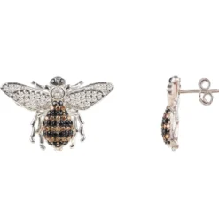 Latelita Honey Bee Stud Earrings Silver 7 Latelita Honey Bee Stud Earrings Silver -Cheap Gemiracle Store honey bee stud earrings silver 479930