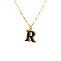 Latelita Initial Enamel Necklace Gold R