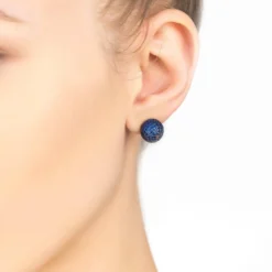 Latelita Jester Ear Jacket Convertible Earrings Blue Silver -Cheap Gemiracle Store jester ear jacket convertible earrings blue silver 153487