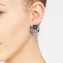 Latelita Jester Ear Jacket Convertible Earrings Blue Silver -Cheap Gemiracle Store jester ear jacket convertible earrings blue silver 416724