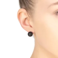 Latelita Jester Ear Jacket Convertible Earrings Green Black Silver -Cheap Gemiracle Store jester ear jacket convertible earrings green black silver 189758