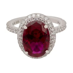 Latelita Katherine Gemstone Cocktail Ring Silver Ruby -Cheap Gemiracle Store katherine gemstone cocktail ring silver ruby 625294