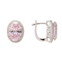 Latelita Katherine Gemstone Earrings Silver Morganite -Cheap Gemiracle Store katherine gemstone earrings silver morganite 192875