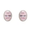 Latelita Katherine Gemstone Earrings Silver Morganite