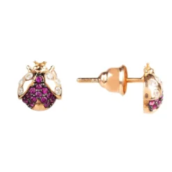 Latelita Lady Bug Ladybird Mini Earrings Rosegold -Cheap Gemiracle Store lady bug ladybird mini earrings rosegold 281264