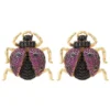 Latelita Ladybird Large Bug Stud Earrings Gold