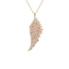 Latelita Large Angel Wing Necklace Rosegold