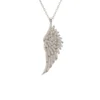 Latelita Large Angel Wing Necklace Silver