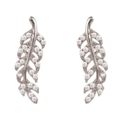 Latelita Leaf Ear Climbers Silver 6 Latelita Leaf Ear Climbers Silver -Cheap Gemiracle Store leaf ear climbers silver 178883