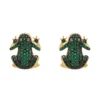 Latelita Leap Frog Stud Earrings Gold