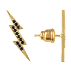 Latelita Lightning Bolt Stud Earrings Black Gold 6 Latelita Lightning Bolt Stud Earrings Black Gold -Cheap Gemiracle Store lightning bolt stud earrings black gold 169311