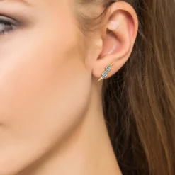 Latelita Lightning Bolt Stud Earrings Blue Gold 5 Latelita Lightning Bolt Stud Earrings Blue Gold -Cheap Gemiracle Store lightning bolt stud earrings blue gold 953425