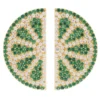 Latelita Lime Fruit Large Stud Earrings Gold