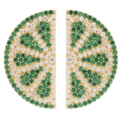Latelita Lime Fruit Large Stud Earrings Gold