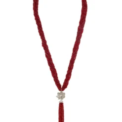 Latelita Lotus Flower Tassel Statement Necklace Garnet Red Silver 6 Latelita Lotus Flower Tassel Statement Necklace Garnet Red Silver -Cheap Gemiracle Store lotus flower tassel statement necklace garnet red silver 823036