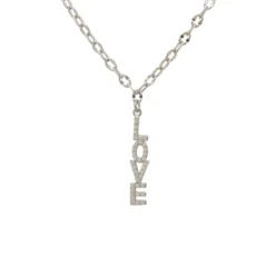 Latelita Love Pendant Necklace Silver