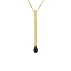 Latelita Matchstick Pendant Necklace Gold