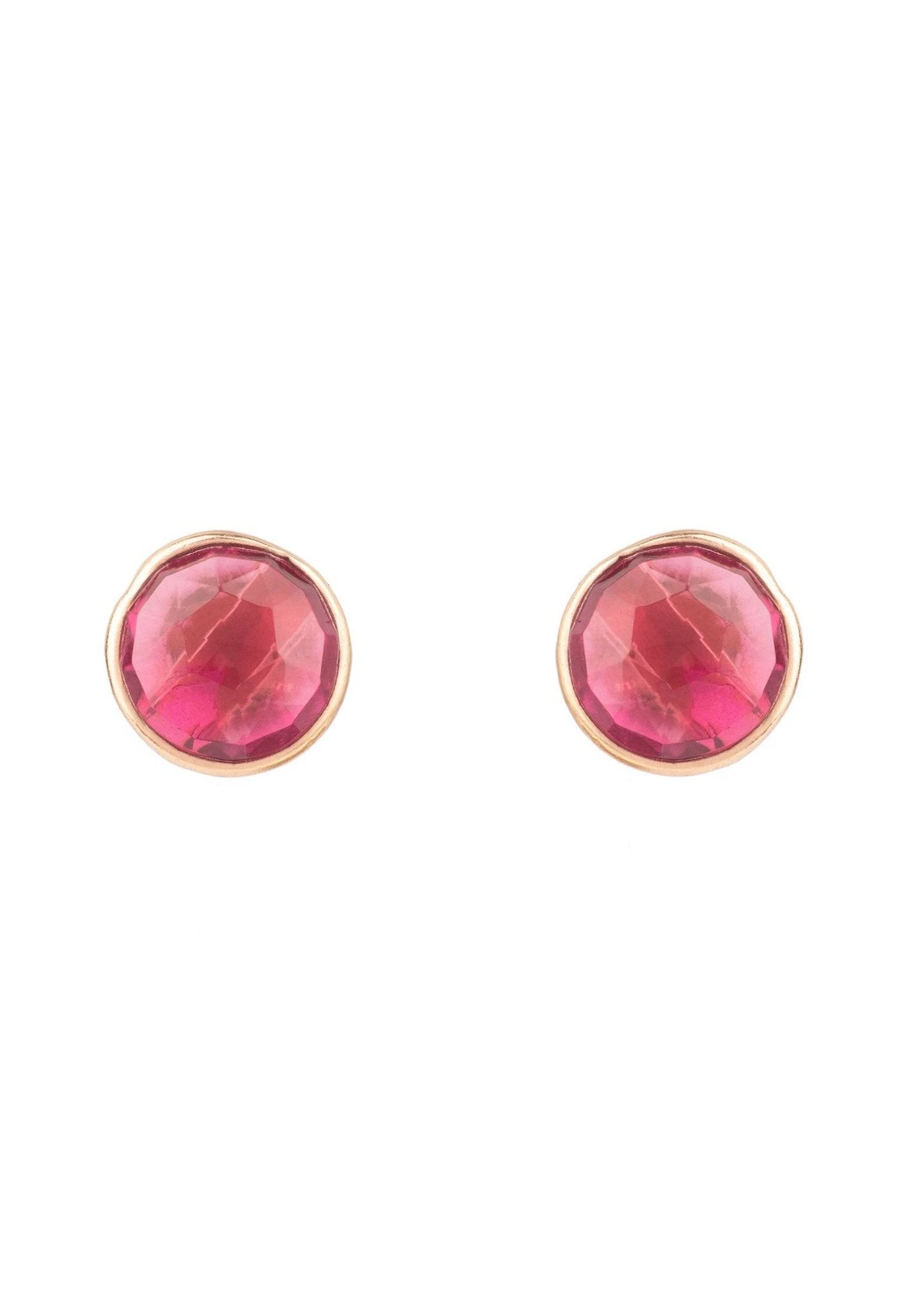 Latelita Medium Circle Gemstone Earrings Rosegold Pink Tourmaline 1 Latelita Medium Circle Gemstone Earrings Rosegold Pink Tourmaline