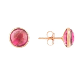 Latelita Medium Circle Gemstone Earrings Rosegold Pink Tourmaline 6 Latelita Medium Circle Gemstone Earrings Rosegold Pink Tourmaline -Cheap Gemiracle Store medium circle gemstone earrings rosegold pink tourmaline 619159