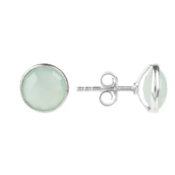 Latelita Medium Circle Gemstone Earrings Silver Aqua Chalcedony 6 Latelita Medium Circle Gemstone Earrings Silver Aqua Chalcedony -Cheap Gemiracle Store medium circle gemstone earrings silver aqua chalcedony 634344