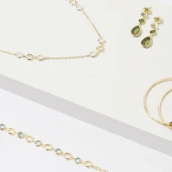 Latelita Milan Link Gemstone Necklace Rose Gold Amethyst -Cheap Gemiracle Store milan link gemstone necklace rose gold amethyst 817517