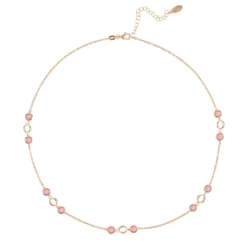 Latelita Milan Link Gemstone Necklace Rose Gold Pink Tourmaline -Cheap Gemiracle Store milan link gemstone necklace rose gold pink tourmaline 541348