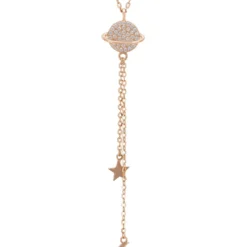 Latelita Milky Way Pendant Necklace Rosegold
