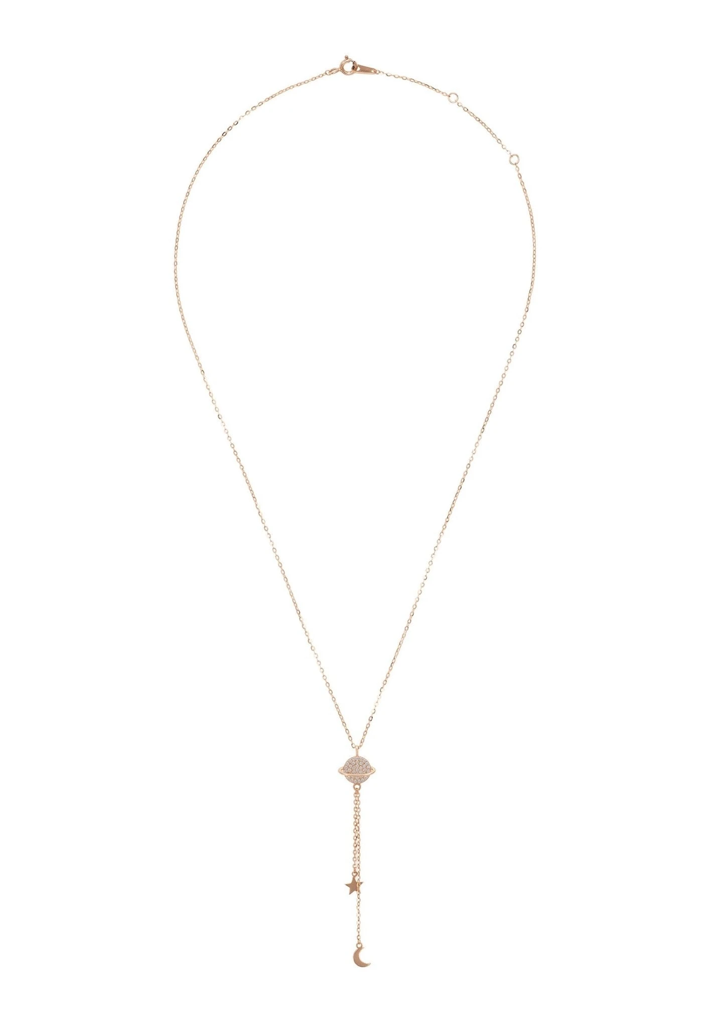 Latelita Milky Way Pendant Necklace Rosegold 3 Latelita Milky Way Pendant Necklace Rosegold - Image 3