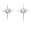 Latelita Mini Star Burst Small Stud Earrings Silver