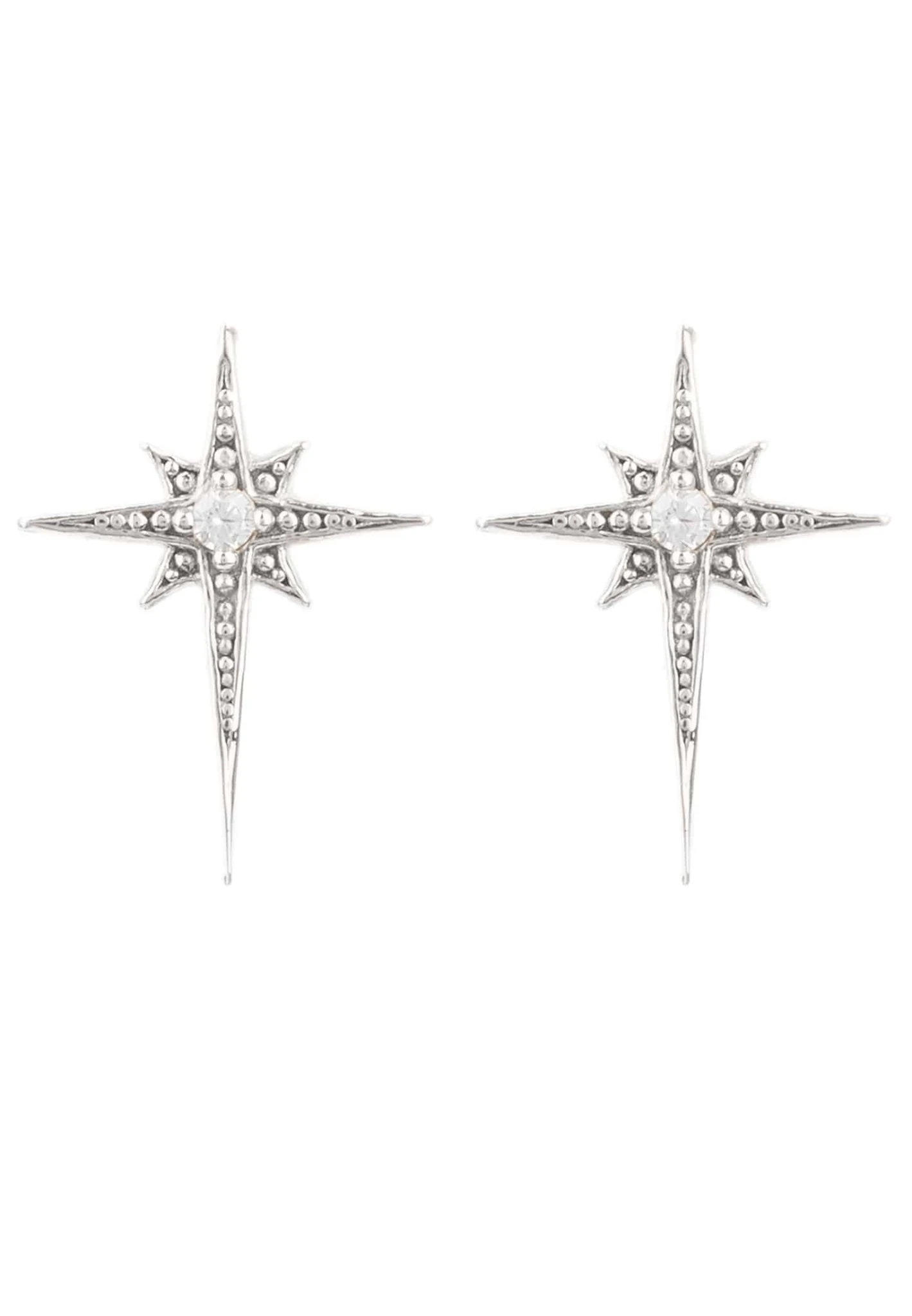 Latelita Mini Star Burst Small Stud Earrings Silver 1 Latelita Mini Star Burst Small Stud Earrings Silver