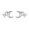 Latelita Moon And Starburst Mini Earrings Silver