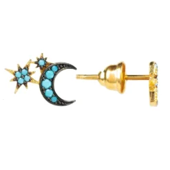 Latelita Moon And Starburst Mini Earrings Turquoise -Cheap Gemiracle Store moon and starburst mini earrings turquoise 331706