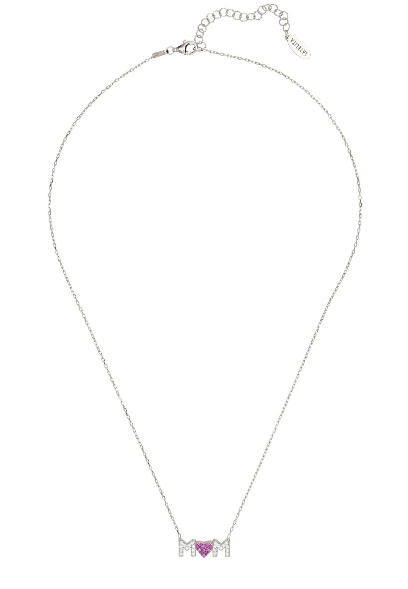 Latelita Mums The Word Necklace Silver 3 Latelita Mums The Word Necklace Silver - Image 3