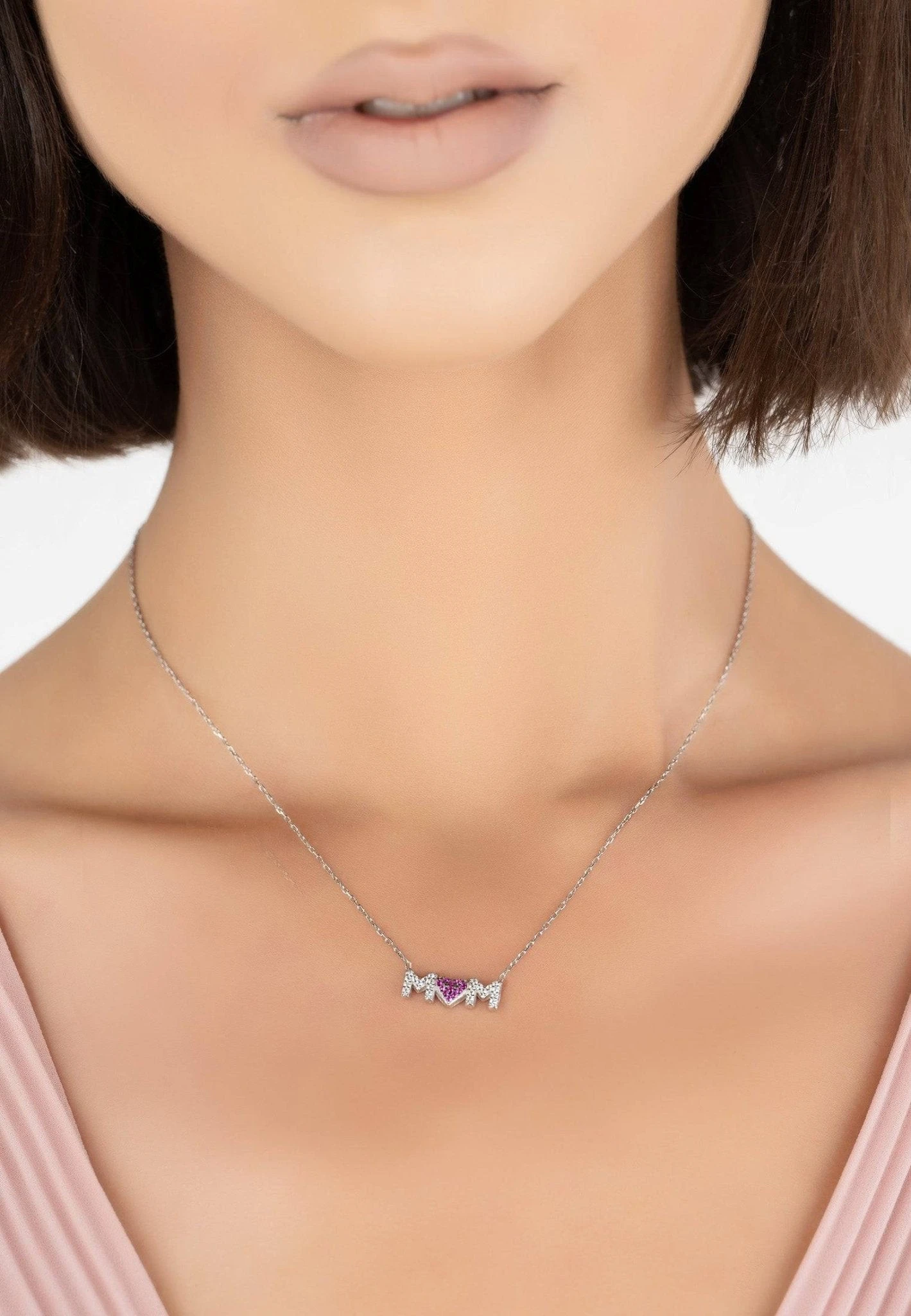 Latelita Mums The Word Necklace Silver 2 Latelita Mums The Word Necklace Silver - Image 2