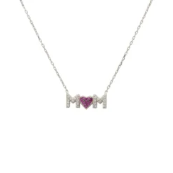 Latelita Mums The Word Necklace Silver