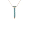 Latelita Nail Turquoise Necklace Rosegold