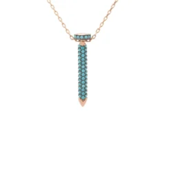 Latelita Nail Turquoise Necklace Rosegold