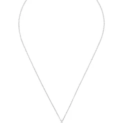 Latelita Open Clover Flower Gemstone Necklace Silver Blue Topaz -Cheap Gemiracle Store open clover flower gemstone necklace silver blue topaz 698956