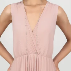 Latelita Open Clover Long Gemstone Necklace Silver Rose Quartz -Cheap Gemiracle Store open clover long gemstone necklace silver rose quartz 187739