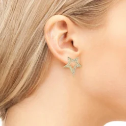 Latelita Open Star Stud Earrings -Cheap Gemiracle Store open star stud earrings 537911